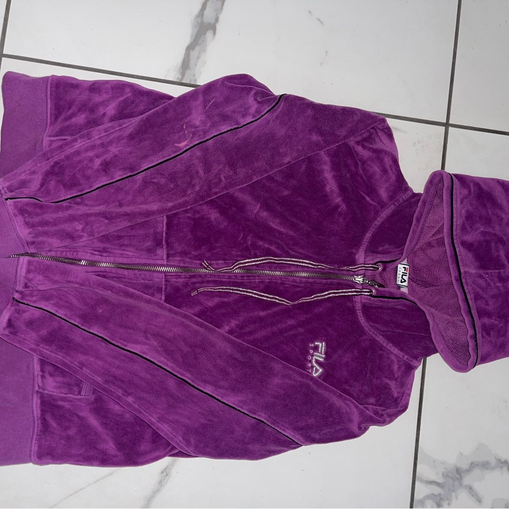Purple Fila Sweater